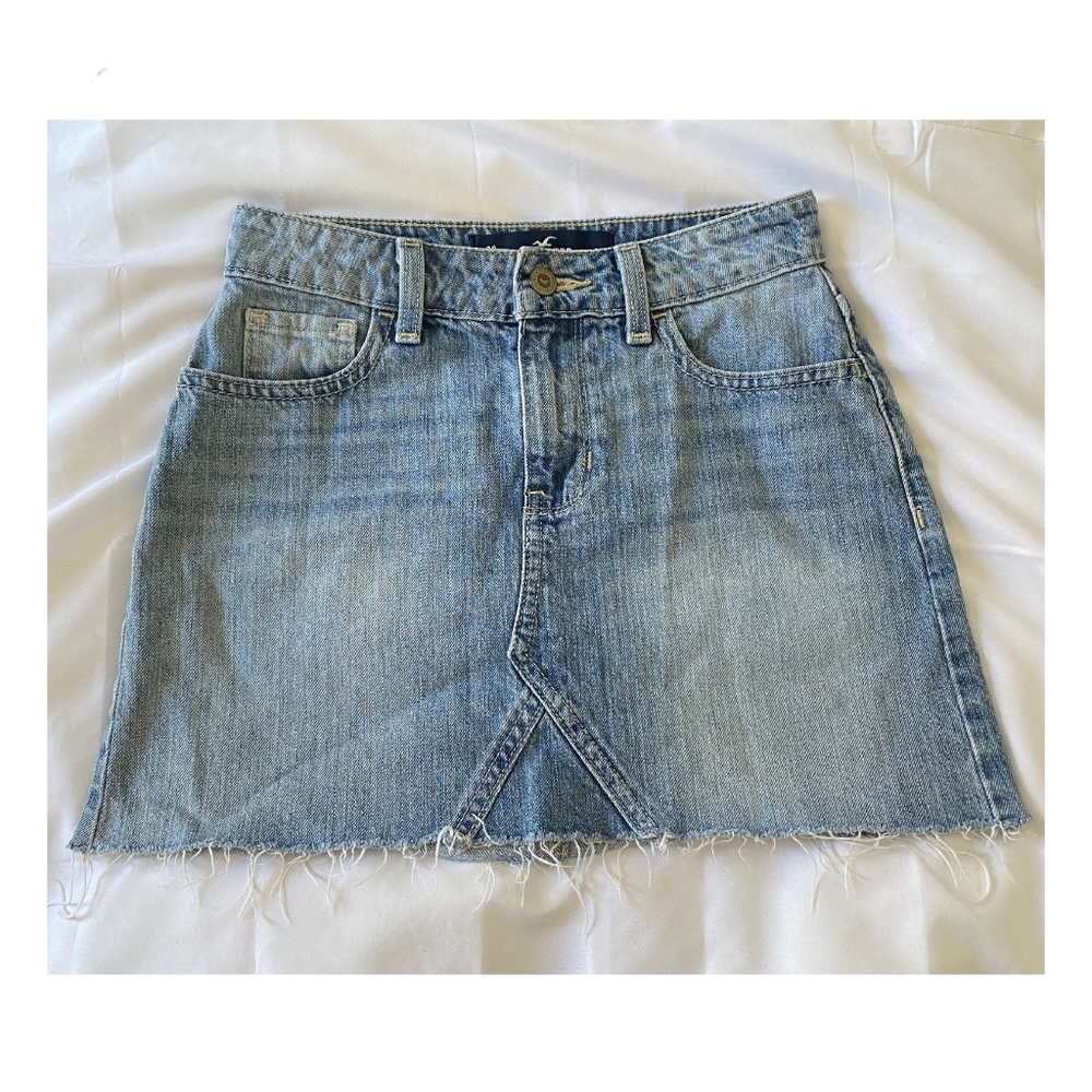 Hollister High Rise Denim Skirt